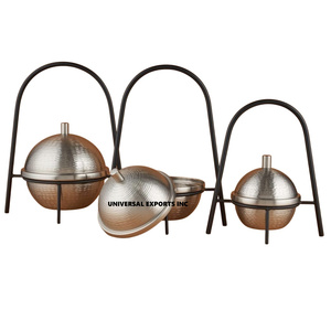 Metal Chocolate <b>Pot</b> Round Shape table Decorative Sweet Bowl Classic Stylish Designer New Chocolate Bowl - Product Image 4