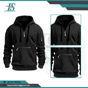 Fabricante al por Mayor, Sudadera con Capucha Personalizada para Hombre con Cierre y Múltiples Bolsillos, Chaqueta Deportiva Informal Estilo Urbano - Product Image 2