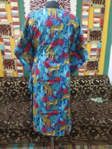 Kaftan largo y túnica con estampado de animales para mujer, vestido de algodón indio elegante, ropa de verano informal, ropa de fiesta cómoda - Product Image 4