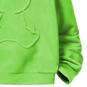 Sudaderas con capucha de invierno en relieve impresas personalizadas 100% algodón mangas largas servicio OEM de alta calidad para hombres - Product Image 4