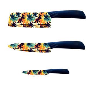 Juego de Cuchillos de Chef con Hojas de Cerámica Premium 2026, Mangos de Plástico, Afilados, para Entusiastas de la Cocina, en Existencia - Product Image 1