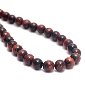Kamal Gems 15\" Yellow Tiger Eye <b>Stone</b> <b>Beads</b> 3mm Loose <b>Beads</b> for Jewelry Making Red Gemstone Strand - Product Image 2