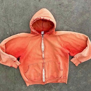 Fabricante personalizado 400gsm Peso pesado French Terry Oversized 100% Algodón Peso pesado Sun Faded Blank Ácido Lavado Desgastado - Product Image 3