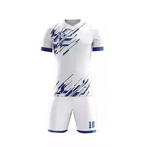 Ropa Deportiva, Conjunto de Uniforme de Fútbol para Entrenamiento, Transpirable, 100% Poliéster, Precio al por Mayor, Conjunto de Camiseta y Pantalones Cortos de Fútbol para Equipo - Product Image 2