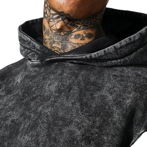 Survêtement élégant en coton fabriqué en usine, couleur personnalisée pour hommes, survêtement lavé à l'acide, entretien OEM 2026 - Product Image 2