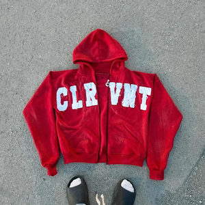 เสื้อฮู้ดผ้าฝ้ายสำหรับผู้ชายเสื้อฮู้ดผ้าเทอร์รี่ทำจากผ้าคอตตอนพิมพ์ลาย - Product Image 6