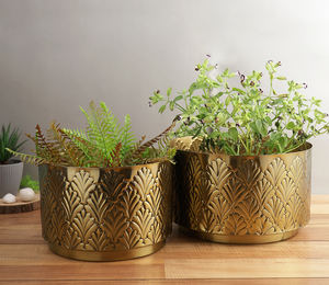 Venta caliente 2023 jardineras y macetas acabado decorativo para el hogar y la decoración de la boda jardineras de metal al precio más barato - Product Image 5