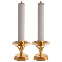 Bougeoir en laiton avec base décorative pour la décoration de la maison mariage église autel Temple support élégant pour l'éclairage festif et de table