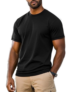 Men's High Quality 100% Cotton Plain T-Shirt Unique Design From Pakistan Knitted <b>Flannel</b> Fabric Breathable Plus Size Collarless - Product Image 6