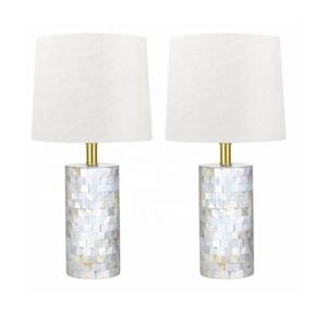 โคมไฟตั้งโต๊ะรูปมะระประดับมุกมีร่มเงาโคมไฟข้างเตียงข้างเตียงอันหรูหราของตกแต่งบ้านในงานแต่งงานที่ทันสมัย - Product Image 2