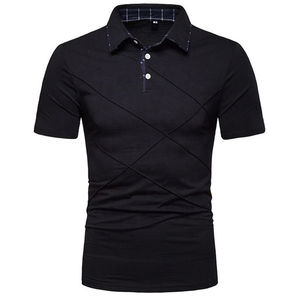 Chemises polo brodées pour hommes d'été, manches courtes, haut de luxe, décontracté, respirant, léger, t-shirt OEM - Product Image 3
