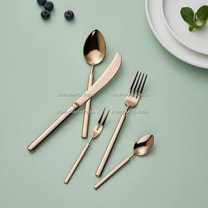 Ensemble de couverts en acier inoxydable avec manche coloré de style unique, finition brillante, taille personnalisée, fabrication et fournisseur par l'Inde - Product Image 5