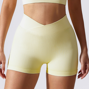 Shorts Deportivos de Cintura Alta para Mujer, Talla Grande, para Gimnasio, Mini Contour, 100% Algodón, Secado Rápido, Impermeables, Combinables - Product Image 6