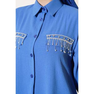 Aerobin ชุด2ชิ้นสีน้ำเงินพร้อมกระเป๋าหินละเอียด - Product Image 2