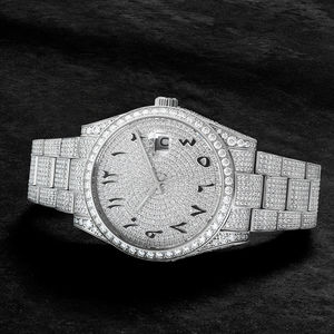 Custom top quality Moissanite VVS diamond <b>watch</b> <b>Waterproof</b> 41mm full Iced Out Luxury Wholesale <b>watch</b> For <b>Men</b> - Product Image 1