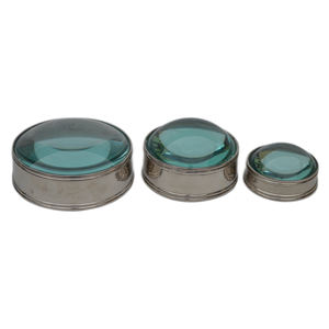 Silver Metal Rounded Tableware Magnifier <b>Glass</b> With Shiny Silver Colored Finishing Design <b>Desk</b> Magnifying <b>Glass</b> - Product Image 5