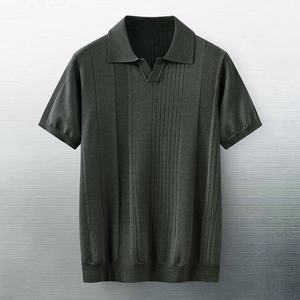 Camiseta de algodón de manga corta de punto para hombre, tela de algodón puro, camiseta informal personalizada OEM, atuendo cómodo de verano - Product Image 6