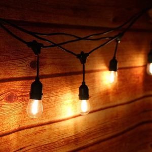 Esterno IP65 impermeabile 5 metri collegabile stringa di luci 10 E27 prese di grasso per la decorazione del giardino esterno E27 presa di luce catena - Product Image 2