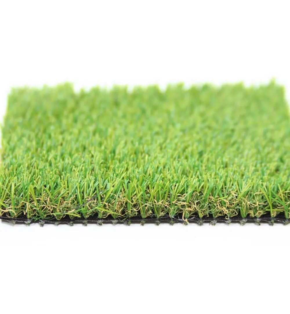 High Quality Green Indoor Landscaping Anti-fire PVC Grass artificial-grass comb Yarn Artificial Grass