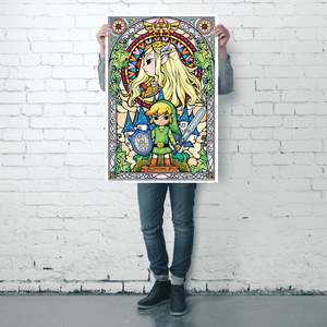 โปสเตอร์แก้วตำนานเซลด้า ลายหน้าต่างโบสถ์ - Product Image 4