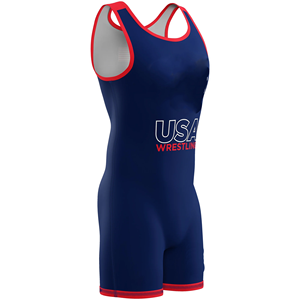 Traje de Lucha Libre Personalizado para Adultos, Uniforme Elástico de Spandex/Poliéster, Vestido Ajustado con Frente de 220g para Levantamiento de Pesas, para Hombre - Product Image 4