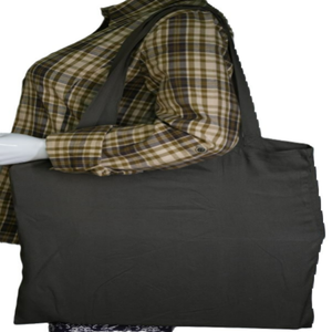 Sacs fourre-tout en coton biologique avec logo personnalisé de haute qualité, canevas réutilisables à motif de lettres avec longues poignées pour le shopping dans les supermarchés - Product Image 3