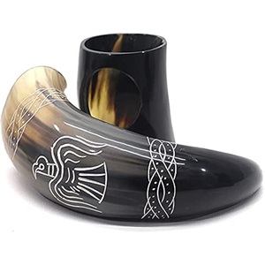 Cuernos para beber pulidos ecológicos de calidad superior del proveedor indio, Artículos de bar medievales, decoraciones de estilo animal, artesanías naturales - Product Image 2