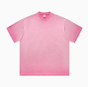 เสื้อยืดผ้าฝ้ายแท้สำหรับฟอกสีกรดแบบวินเทจพิมพ์ลายโลโก้ได้ตามต้องการ - Product Image 5