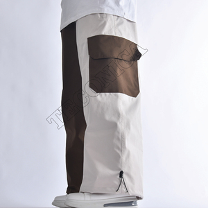 Pantalon de neige à blocs de couleur de nouvelle conception avec des poches cargo fonctionnelles, ventilation, vêtements de ski d'hiver - Product Image 3