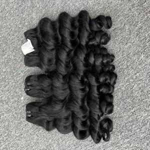 Extensions de Cheveux Humains Naturels Bouclés Non Transformés, Blond, Droite, Double Alignement des Cuticules, 100% Extensions de Cheveux Bruts, Vente en Gros - Product Image 5