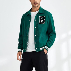 Best Quality Men's Letterman Jackets Winter <b>Stand</b> Collar Windproof Breathable Quick Dry Eco-Friendly Cotton/Wool Casual <b>Work</b> - Product Image 4