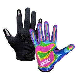 Guantes de portero de fútbol unisex personalizados, transpirables, ligeros, de material PU, antideslizantes, impermeables, de dedo completo - Product Image 2