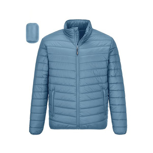 Chaqueta de burbuja de alta calidad con cuello alto y logotipo frontal al por mayor - Product Image 2
