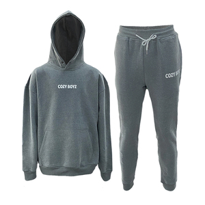 Ensembles de sweats à capuche en coton vintage pour hommes personnalisés, broderie lavée, logo imprimé en relief 3D, survêtements de sport, jogging, survêtement de course à pied - Product Image 1