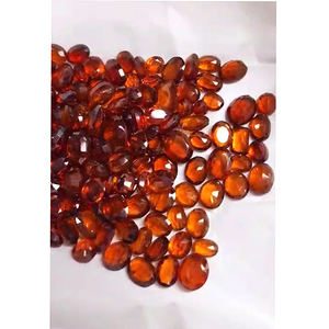 Haute Qualité 160 Pcs 10mm-14mm Coupe Ovale Naturel Hessonite Grenat Orange Facette Lâche US $127.22 pour 506 Cts Iroc Sales Lot - Product Image 3