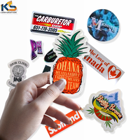 Autocollants personnalisés découpés sur mesure, haute qualité, pelliculage brillant, résistants à l'eau, autocollants adhésifs avec logo pour marquage automobile et mural