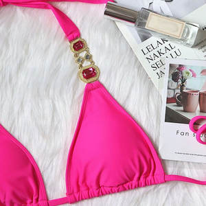 New Arrival Solid Color Bikinis Sexy Hot Style Bikinis Beachwear Plus Size Bikini Set Swimwear For Women - Product Image 6