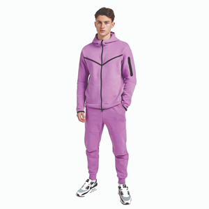 Ropa de calle de color personalizada, chándales de algodón y poliéster para invierno, ropa deportiva, conjuntos de chándal con capucha para hombres, trajes de entrenamiento para correr - Product Image 1