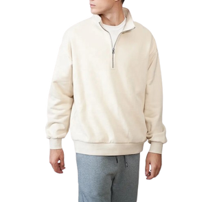 Otoño nuevo cálido polar sudaderas con media cremallera sudaderas con capucha gruesas jerséis sueltos de gran tamaño ropa de talla grande sudadera con media cremallera - Product Image 4