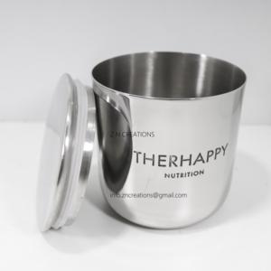 Manufacturer Handmade <b>Copper</b> <b>Candle</b> Tin Container Customized Logo Metal Votive Soy Wax <b>Holder</b> for Home Decoration - Product Image 5