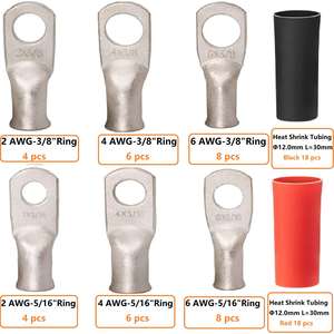 Cosses de câble tubulaires en cuivre de type à sertir-usage intensif - Product Image 2