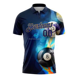 T-shirt de golf d'été pour homme, élégant et décontracté, à manches courtes, respirant, infroissable, en tissu jersey 180G Spandex/Polyester, teint uni, moderne. - Product Image 3