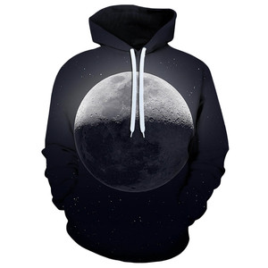Sudaderas con capucha con estampado digital de galaxia 3D para hombre, suéter de manga larga con cordón, sudadera con bolsillo - Product Image 3