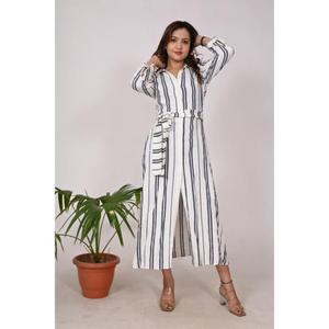 Vestido de telar manual de algodón hecho a mano indio elegante vestido largo Hippie para mujer, ropa de fiesta para Primavera Verano, temporadas de Otoño Invierno - Product Image 1