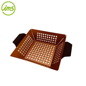 Cesta cuadrada antiadherente para parrilla de carne vegetal - Product Image 3