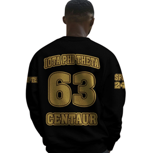 Iota Phi Theta 1963 pull Chenille lettre acrylique tricot pull grec fraternité vêtements Premium vêtements d'hiver - Product Image 5