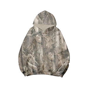 Sudadera con Capucha de Forro Polar para Hombre, Color Sólido, Corte Regular, Transpirable, Resistente al Viento, Manga Larga, Bolsillo Canguro, Hombros Caídos - Product Image 4