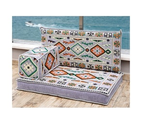 Asientos de suelo árabe Sofá de suelo árabe Piso de asiento Árabe | 90x70x10cm 3 piezas 1 Juego - Product Image 1