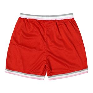 Pantalones Cortos Deportivos de Malla para Hombre, Estilo Urbano, 100% Poliéster, Diseño Sólido con Logotipo Decorativo, Talla 6XL, Antiarrugas, Venta al Por Mayor - Product Image 2