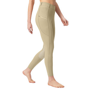 Pantalones de equitación para mujer, mallas de rendimiento de secado rápido, bolsillo, estampado de silicona, deporte ecuestre al aire libre, Jodhpur & Breeches - Product Image 2